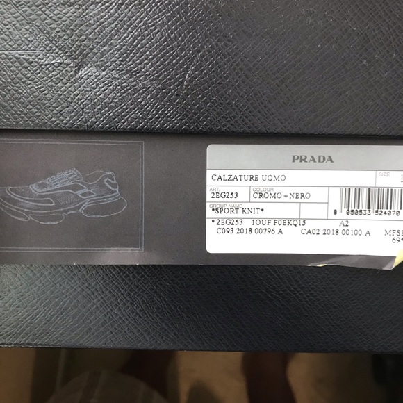 prada calzature uomo sport knit